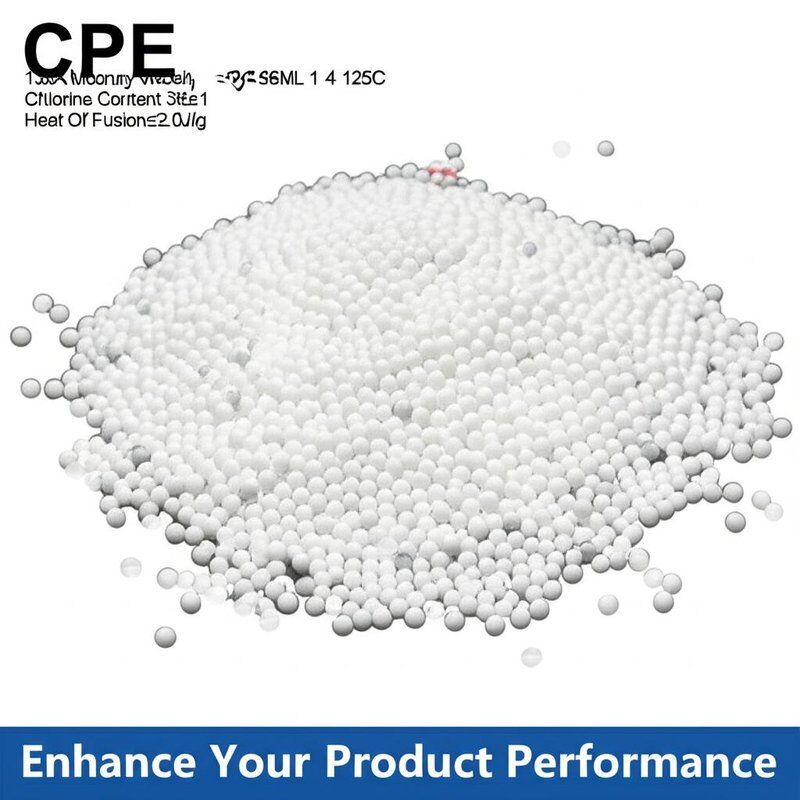 CPE 135A Mooney Viscosity≤96ML 1 4 125C Chlorine Content 35±1 Heat Of Fusion≤2.0J/g Enhance Your Product Performance
