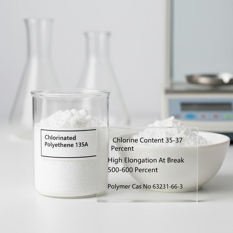 Chlorine Content 35-37 Percent Chlorinated Polyethylene 135A High Elongation At Break 500-600 Percent Polymer Cas No 63231-66-3